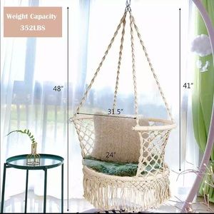 Nordic Cotton Rope Hammock Chair